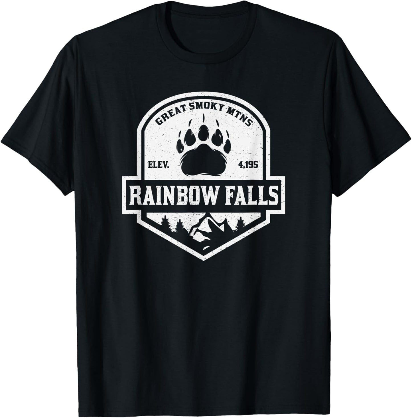 Rainbow Falls Great Smoky Mountains T-Shirt - T-Shirt | Black