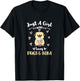 Just A Girl Who Loves Pugs And Boba T-Shirt - T-Shirt | Black