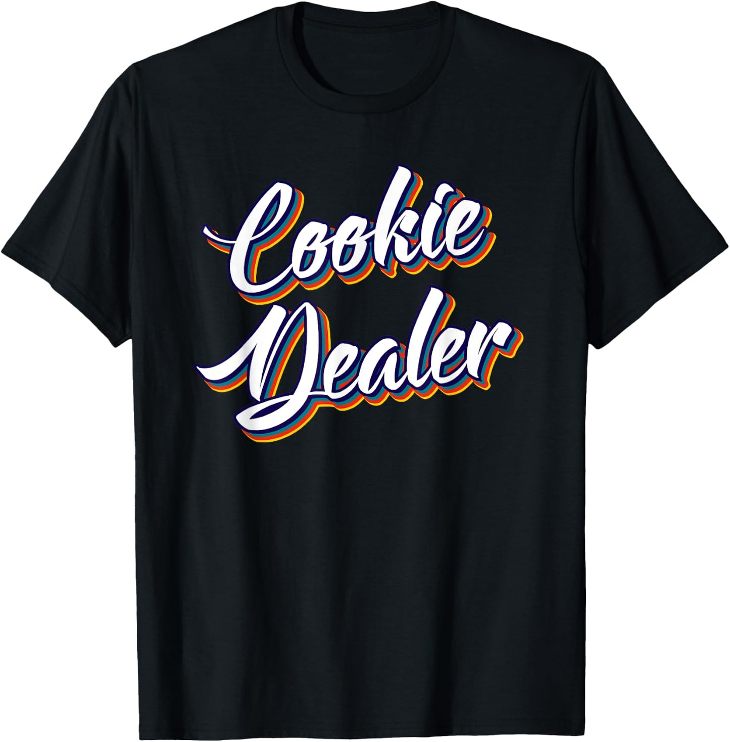 Retro Cookie Dealer Tester Sweets Cookies Baker T-Shirt - T-Shirt | Black