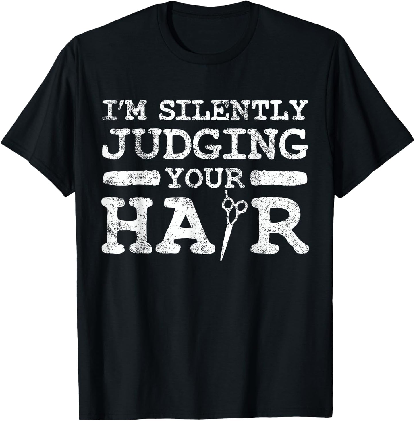 Hairstylist Hairdresser Hairstyling Vintage T-Shirt - T-Shirt | Black