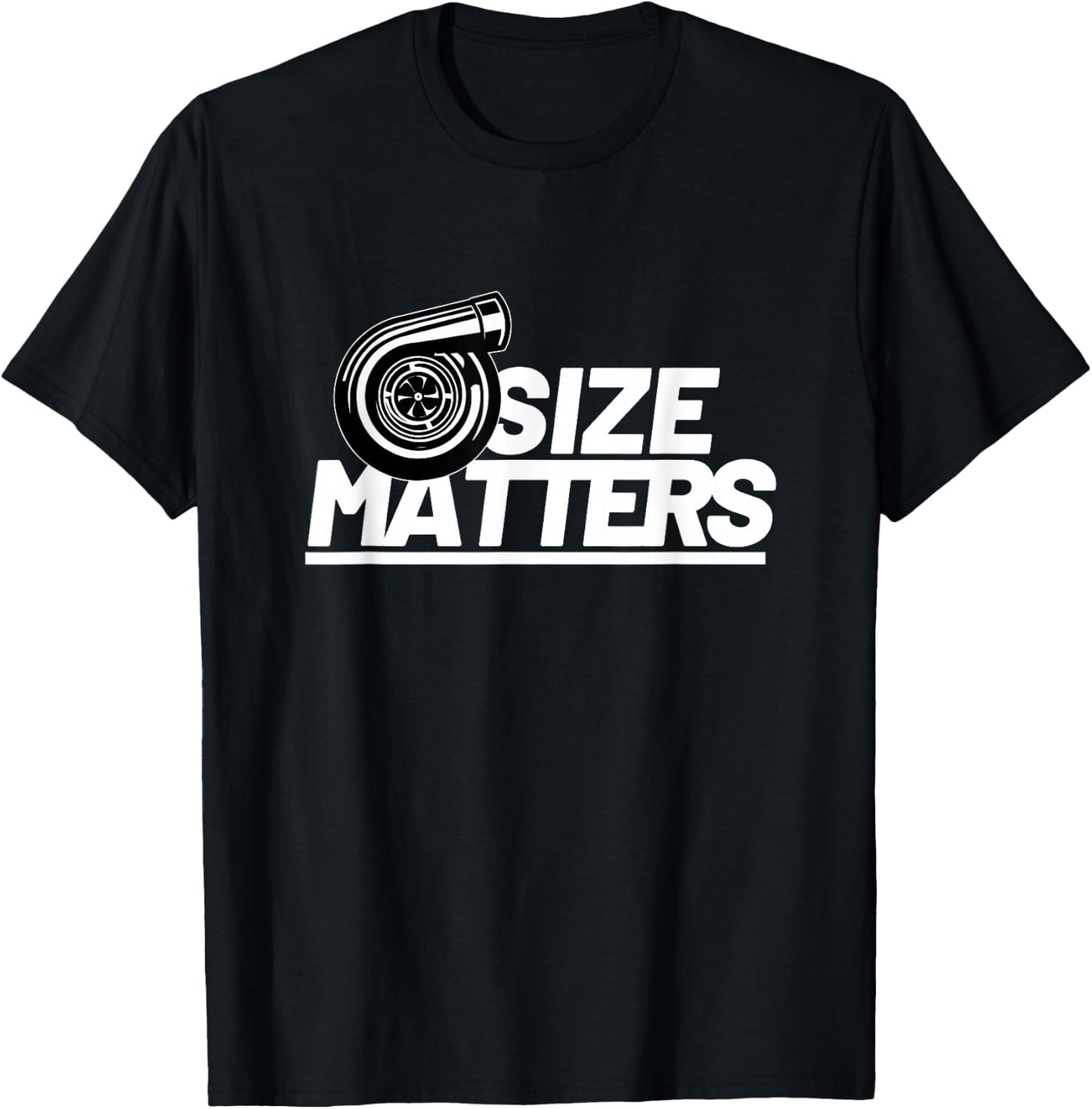 Size Matters Turbo Car Show T-Shirt - T-Shirt | Black