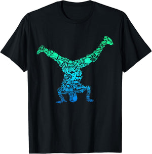 Breakdance Breakdancer Breakdancing Kids Boys Men T-Shirt - T-Shirt | Black