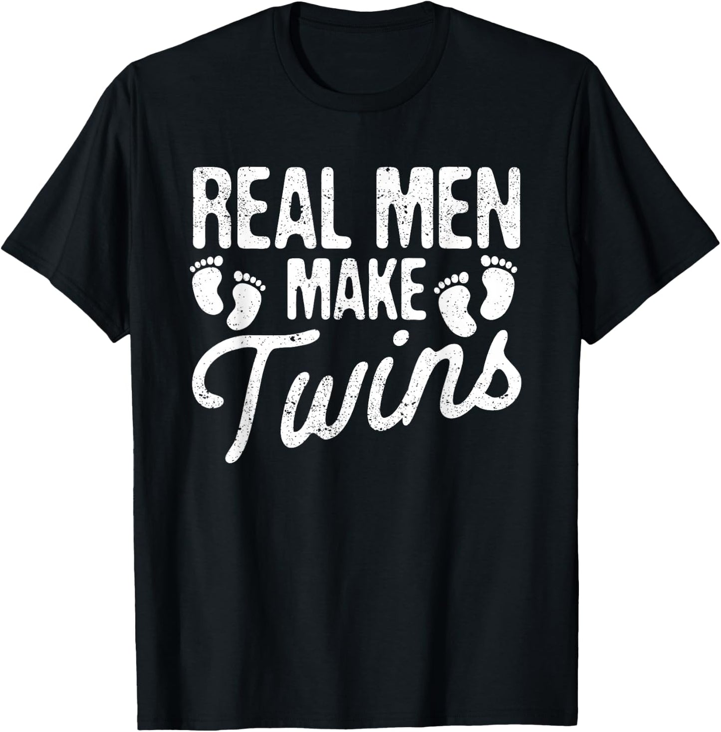 Daddy Shirt Family Pajamas Father's Day Gifts Men's Black Modern Funny Dad Twin Pregnancy Announcement Small T-Shirt - T-Shirt | Black