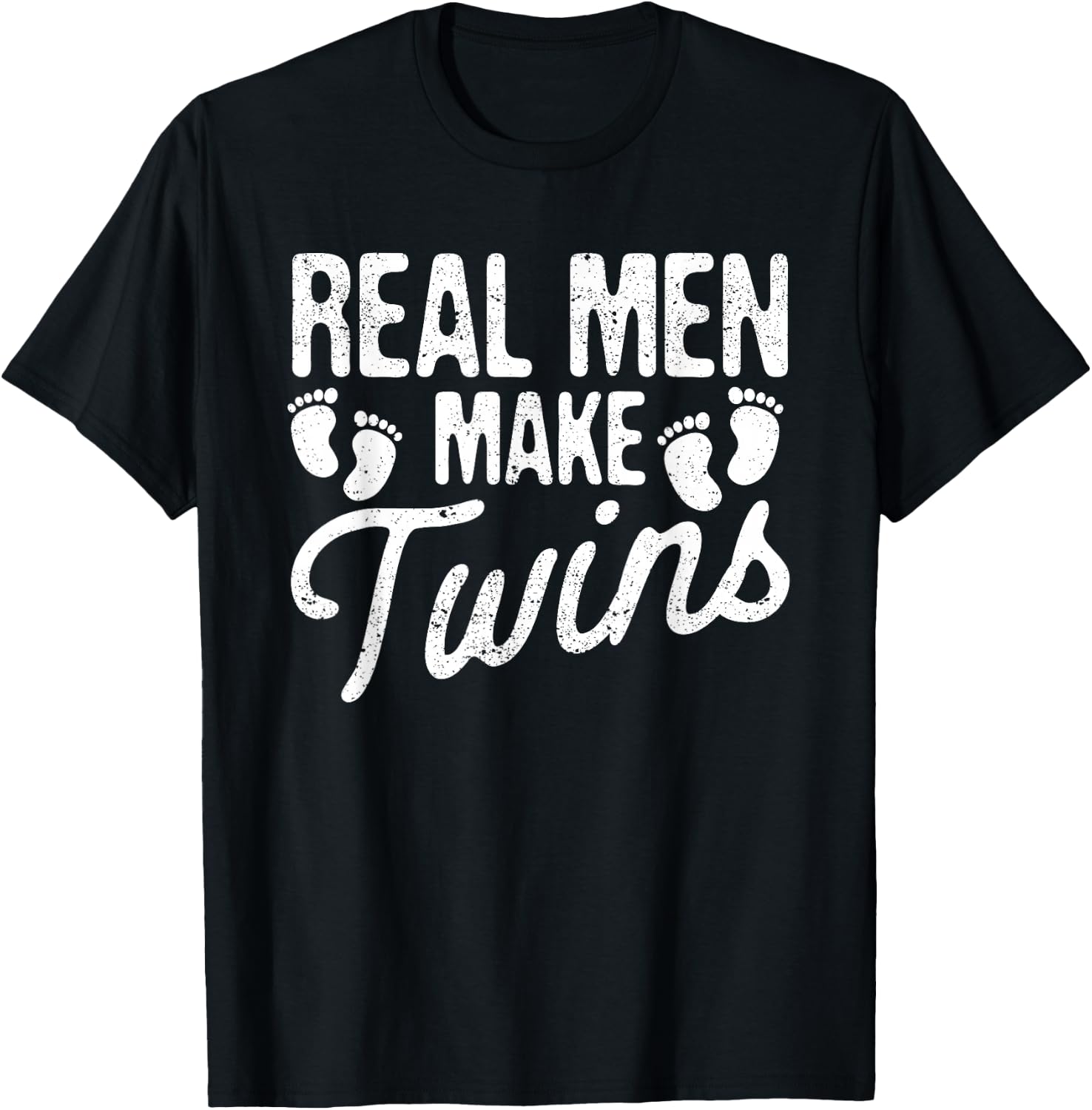 Daddy Shirt Family Pajamas Father's Day Gifts Men's Black Modern Funny Dad Twin Pregnancy Announcement Small T-Shirt - T-Shirt | Black