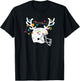Christmas Football Helmet Men Boys Xmas T-Shirt - T-Shirt | Black