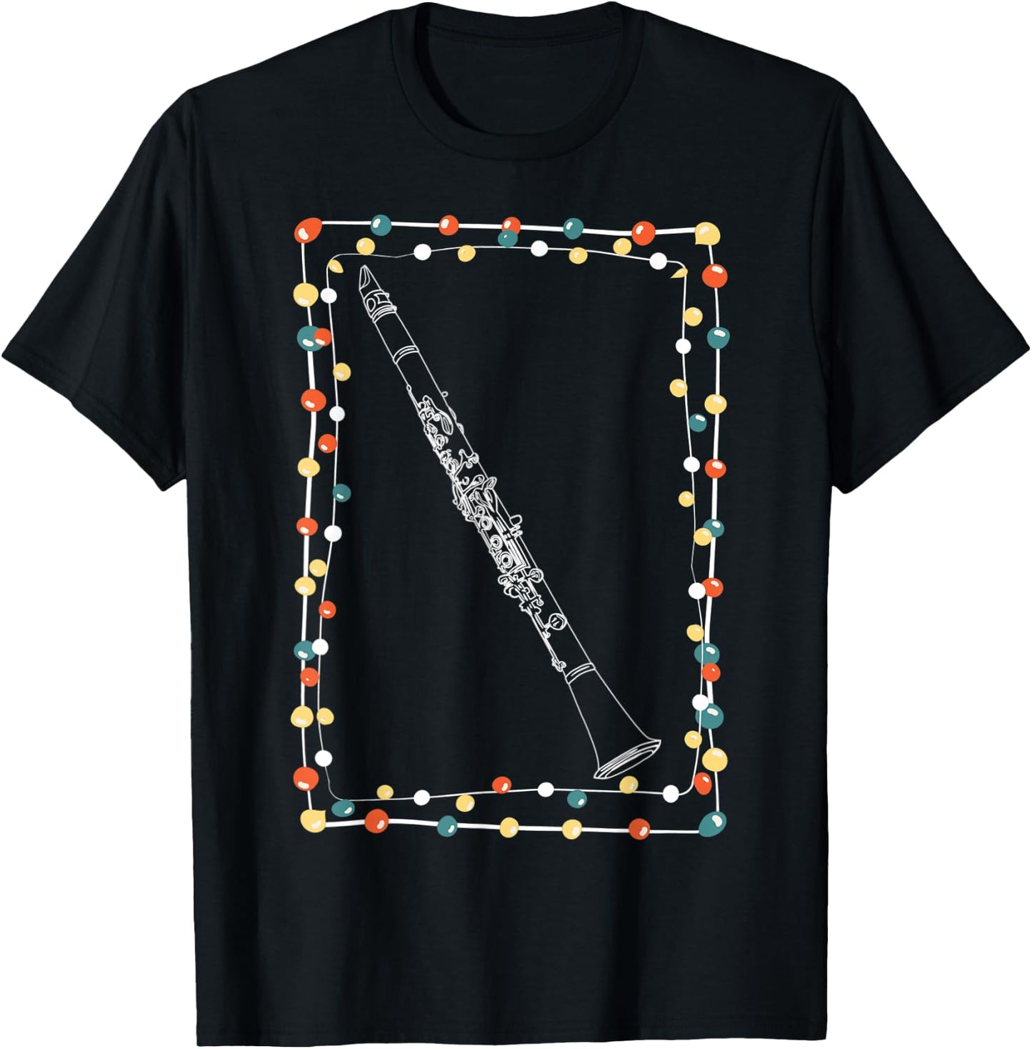 Christmas Clarinet T-Shirt - T-Shirt | Black