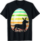 Funny Easter Egg Lover Vintage Style Dachshund Dog Easter Women Girls Kids T-Shirt - T-Shirt | Black