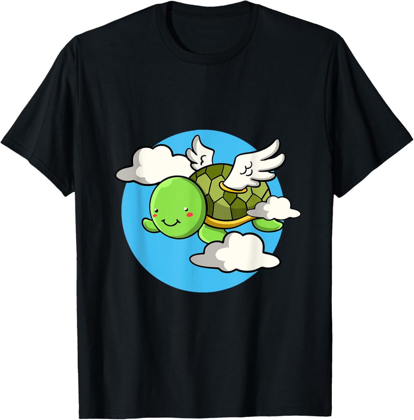 Flying angel turtle with wings T-Shirt - T-Shirt | Black