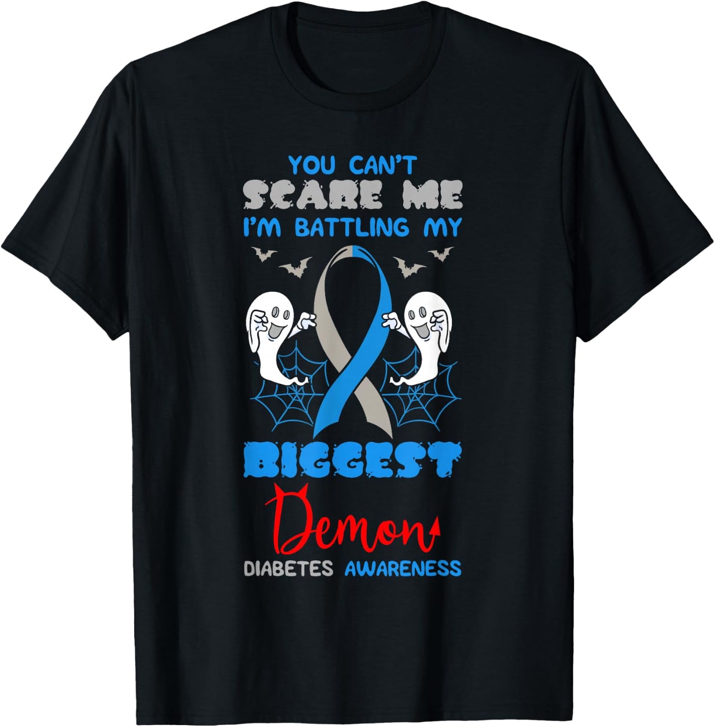 Diabetes Patient Type 1 2 Diabetic Pancreas Halloween Party T-Shirt - T-Shirt | Black