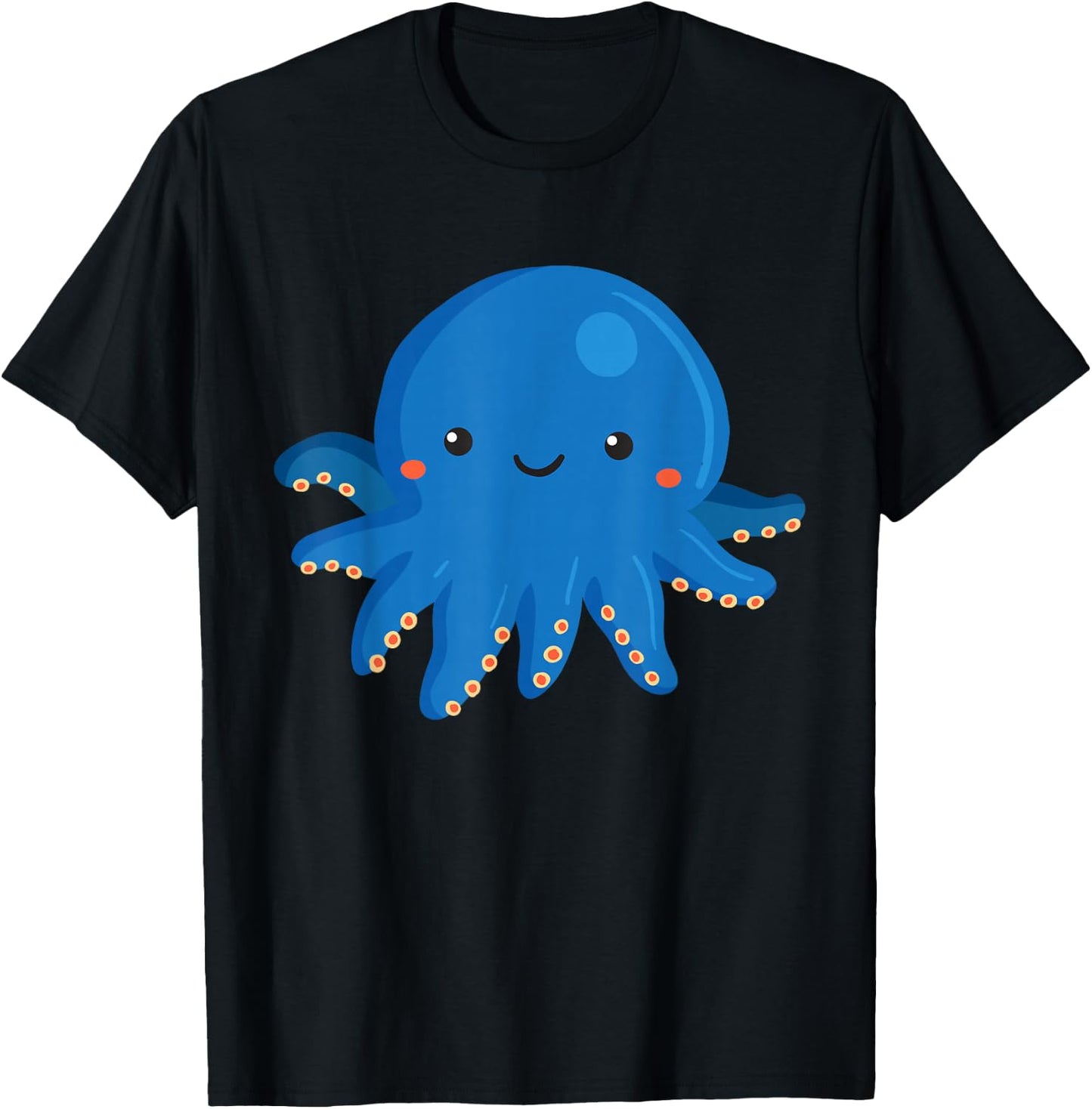 Kids Octopus Shirt Cute Girls and Boys Octopus T-Shirt - T-Shirt | Black