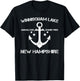 WINNISQUAM LAKE NEW HAMPSHIRE Funny Fishing Camping Gift T-Shirt - T-Shirt | Black