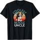 Coolest Beagle Uncle Funny Dog Lovers Men Women T-Shirt - T-Shirt | Black