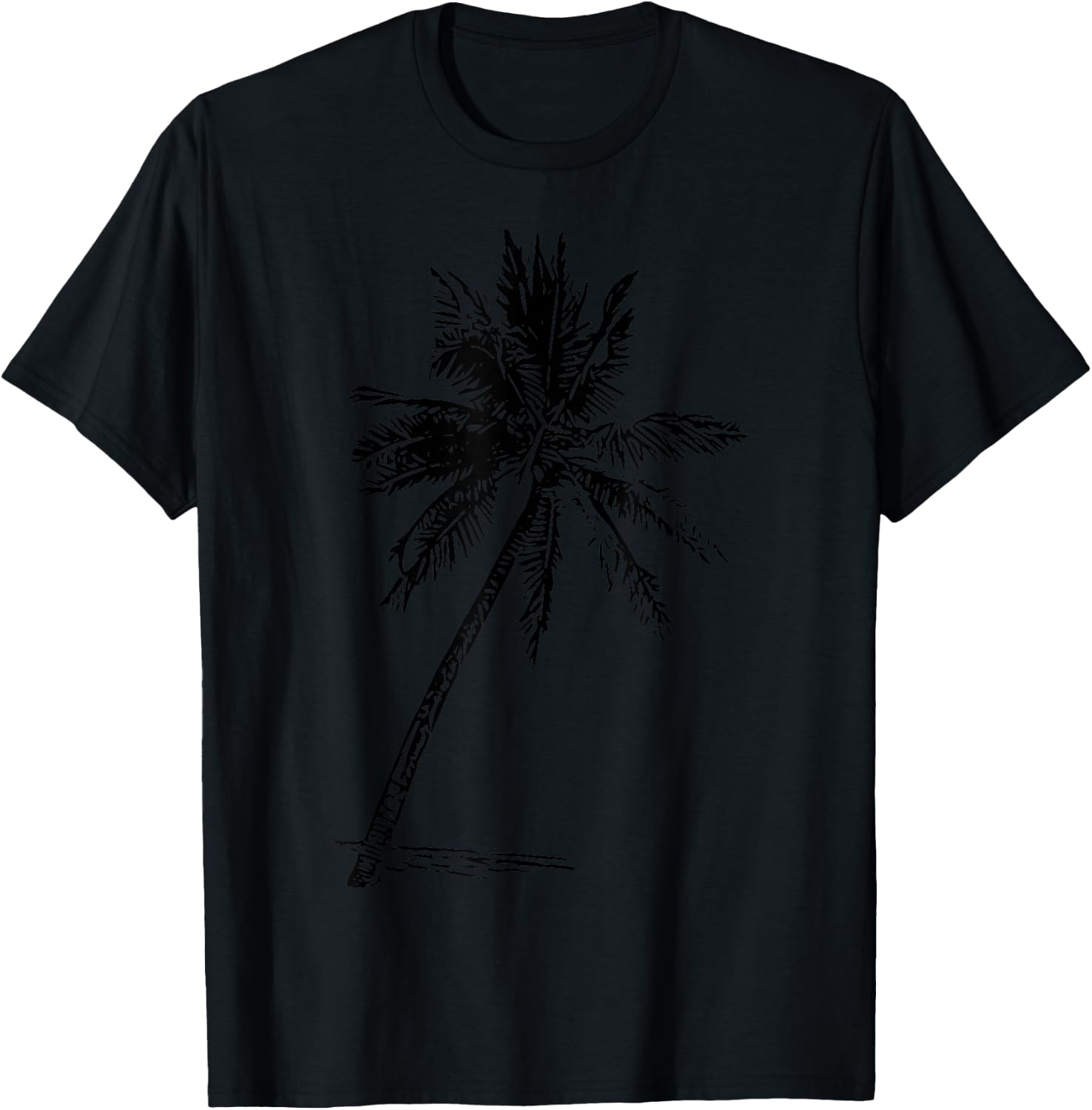 Palm Beachwear Beach Outfit Surfing Aloha Retro Palm Tree T-Shirt - T-Shirt | Black