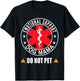 Emotional Support Dog Mama Do Not Pet Dog Mom Service Dog Women T-Shirt - T-Shirt | Black