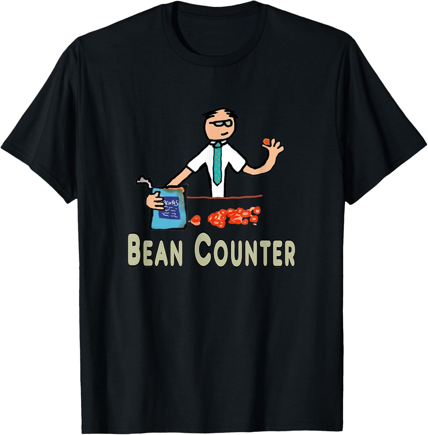 Accountant Bean Counter T-Shirt - T-Shirt | Black