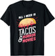 Halloween Party Gift A Horror Movie And Taco Fan T-Shirt - T-Shirt | Black