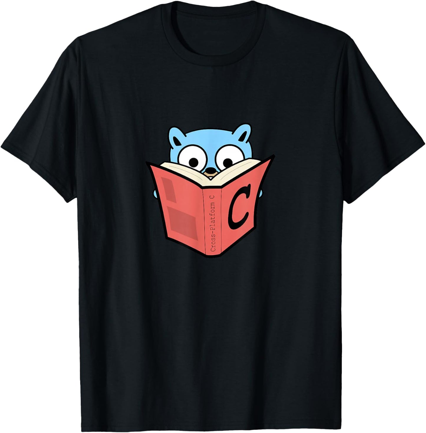 Go Developer golang cross platform c gopher T-Shirt - T-Shirt | Black