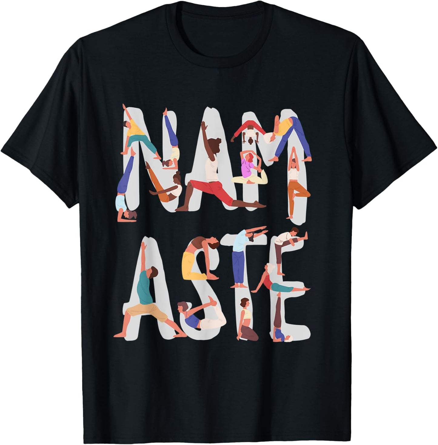 Namaste Yoga, Yogalicious tops, Namaste yoga pose T-Shirt - T-Shirt | Black