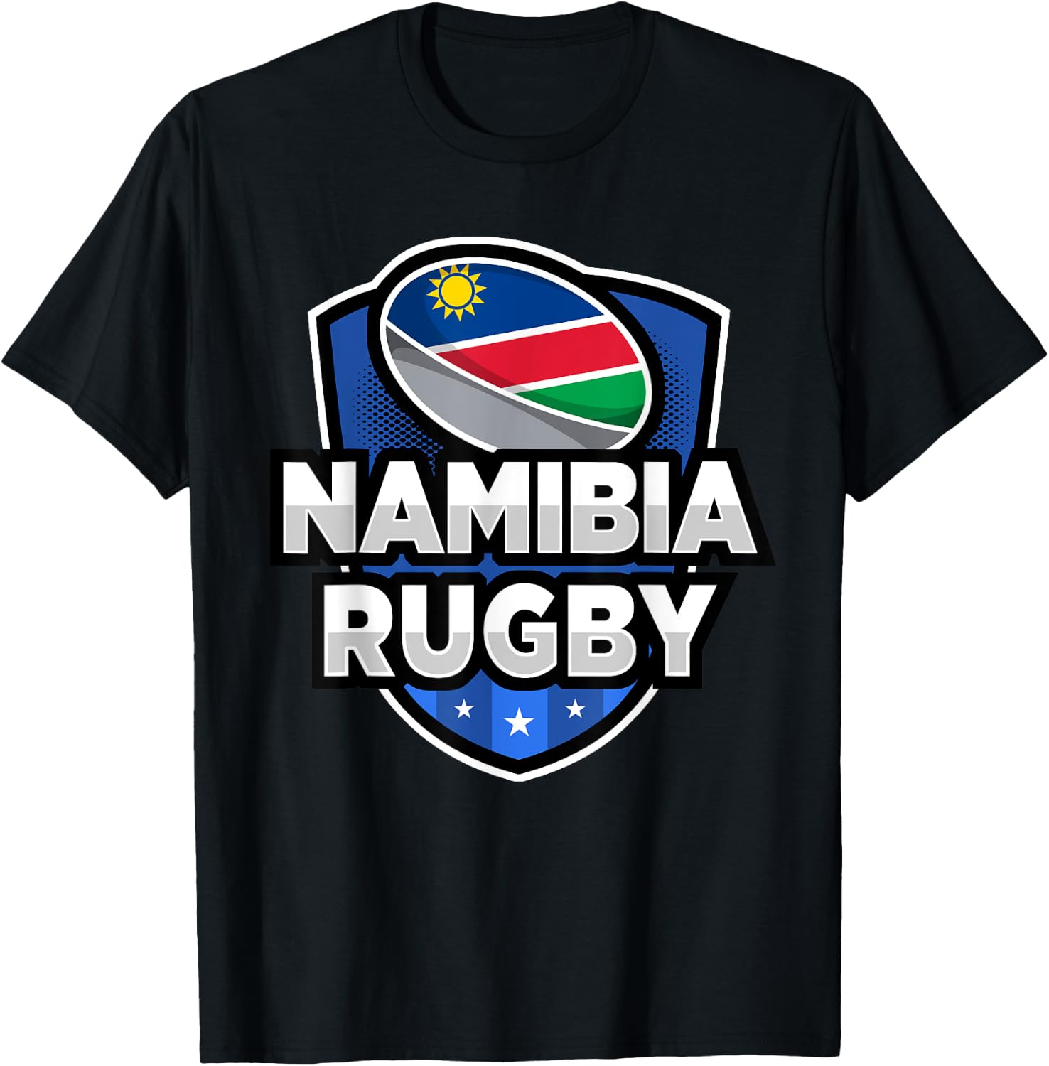 Love Namibia Rugby Namibian Team Jersey T-Shirt - T-Shirt | Black