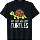 Just a Girl Who Loves Turtles Cute Turtle T-Shirt - T-Shirt | Black