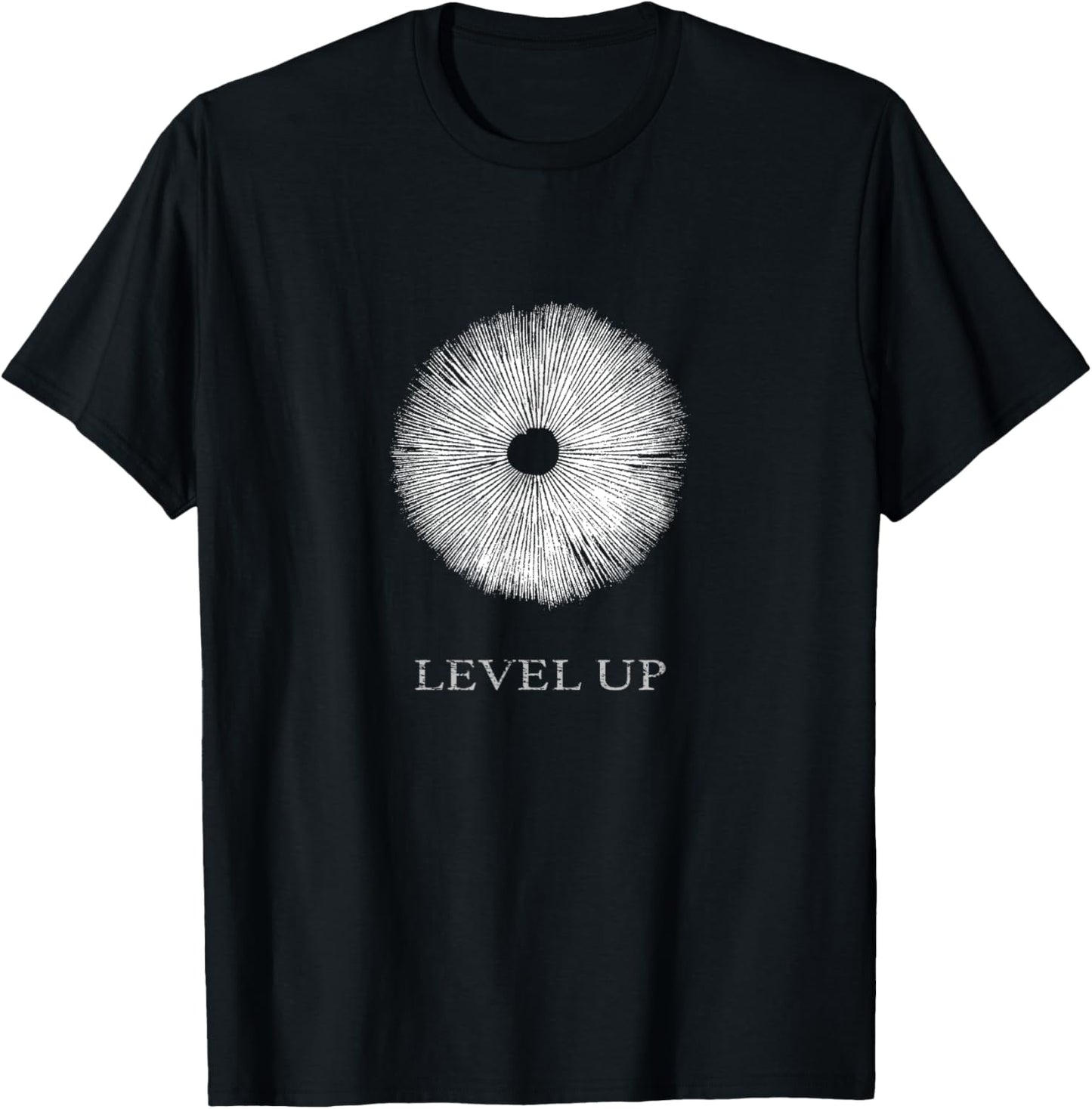 Mushroom Spore Print Mycology T-Shirt - T-Shirt | Black