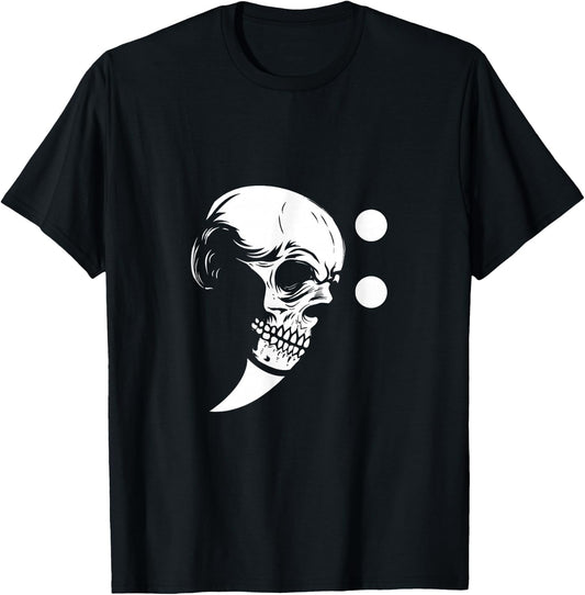 Musicians Treble Clef Skull Music Notes G Key T-Shirt - T-Shirt | Black
