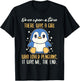 Once There was A Girl Who Loved Penguins Small T-Shirt - T-Shirt | Black