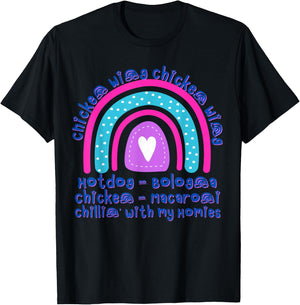 Chicken Wing Chicken Wing Hotdog & Bologna Girls T-Shirt - T-Shirt | Black