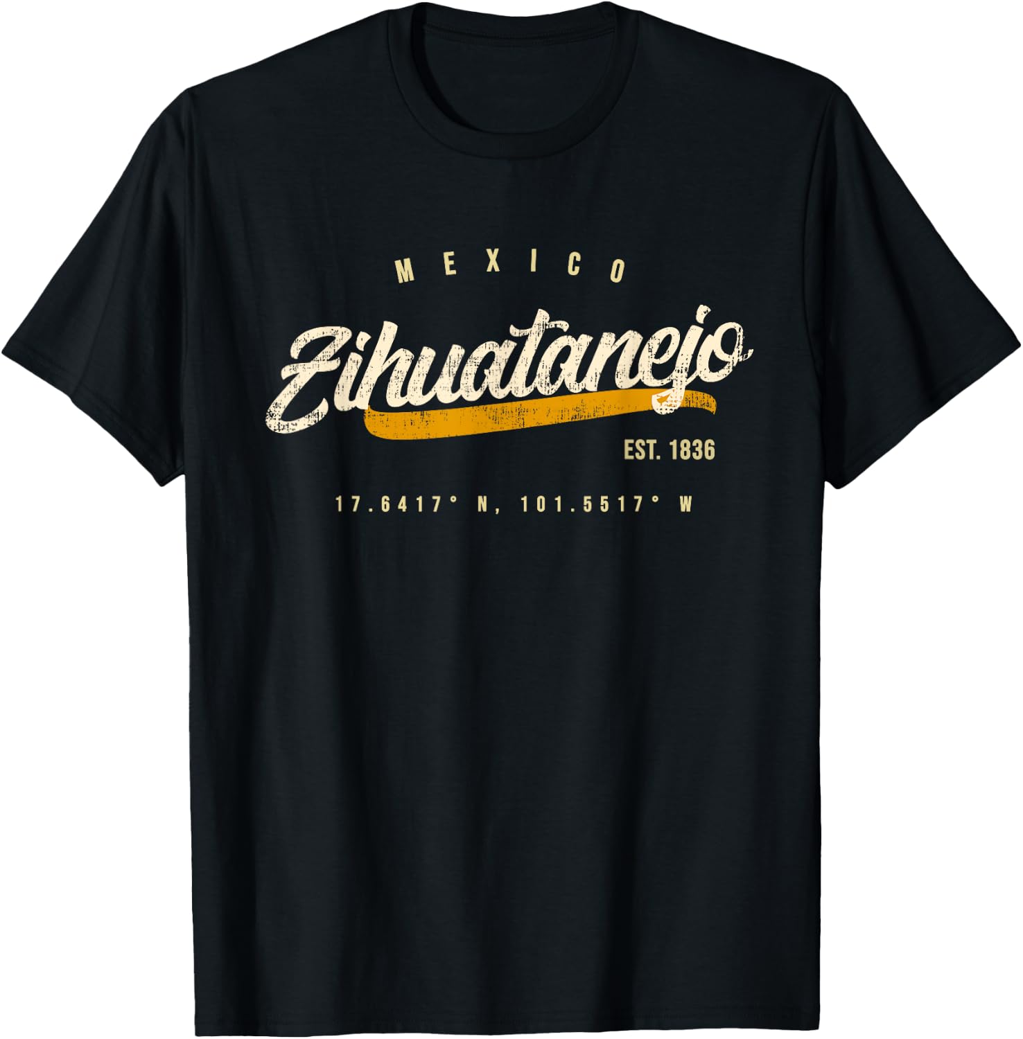 Zihuatanejo Mexico Travel T shirt T-Shirt - T-Shirt | Black