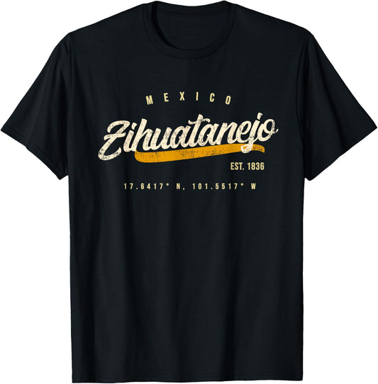 Zihuatanejo Mexico Travel T shirt T-Shirt - T-Shirt | Black