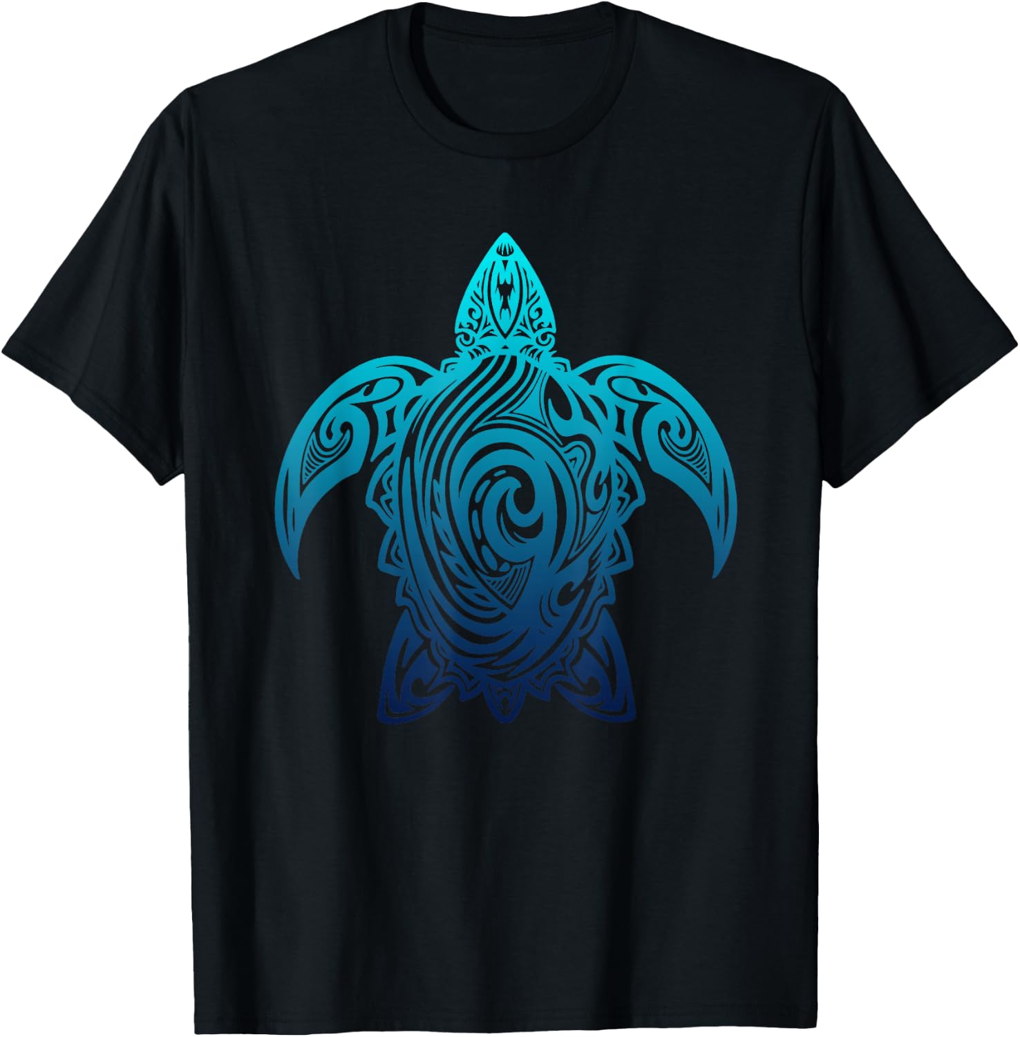 Turtle Tribal Diving Sea Turtle Scuba Diver T-Shirt - T-Shirt | Black
