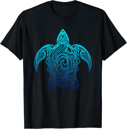 Turtle Tribal Diving Sea Turtle Scuba Diver T-Shirt - T-Shirt | Black
