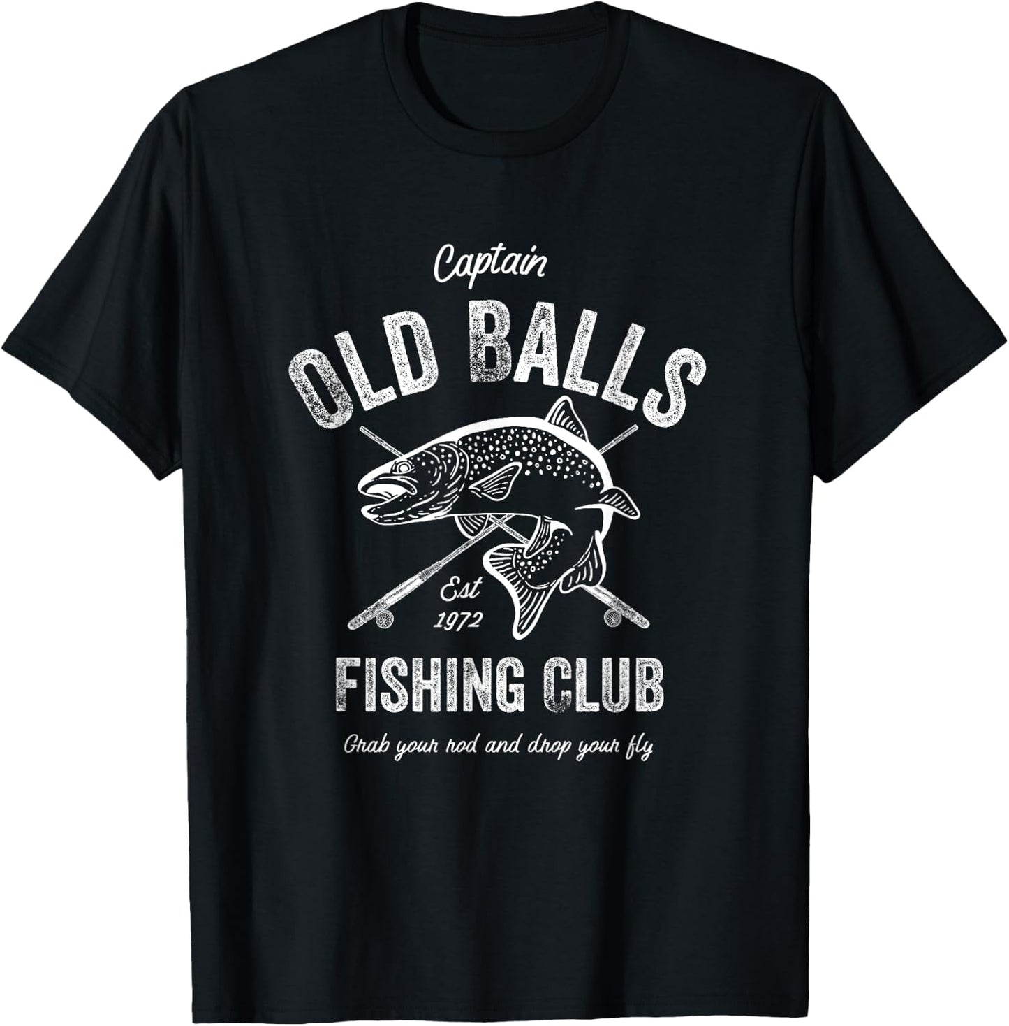 Funny Fishing Birthday Old Balls 's 50th Birthday T-Shirt - T-Shirt | Black