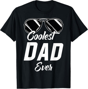 Coolest Dad Around World's Coolest Dad Ever Coolest Dad T-Shirt - T-Shirt | Black