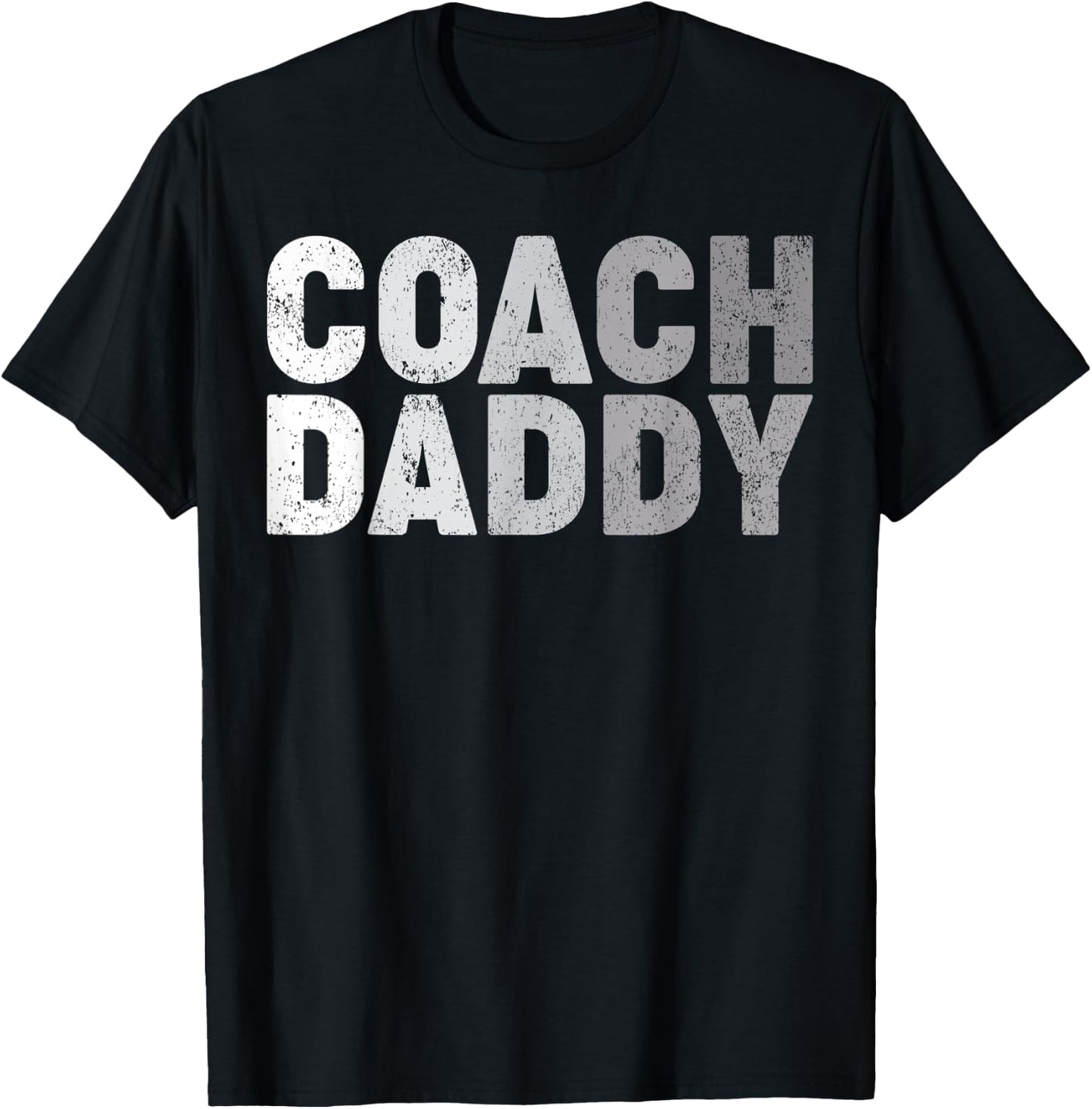 Coach Daddy Soccer Football Basketball Coach Father's Day T-Shirt - T-Shirt | Black