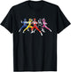 Power Rangers Fighting Pose T-Shirt - T-Shirt | Black