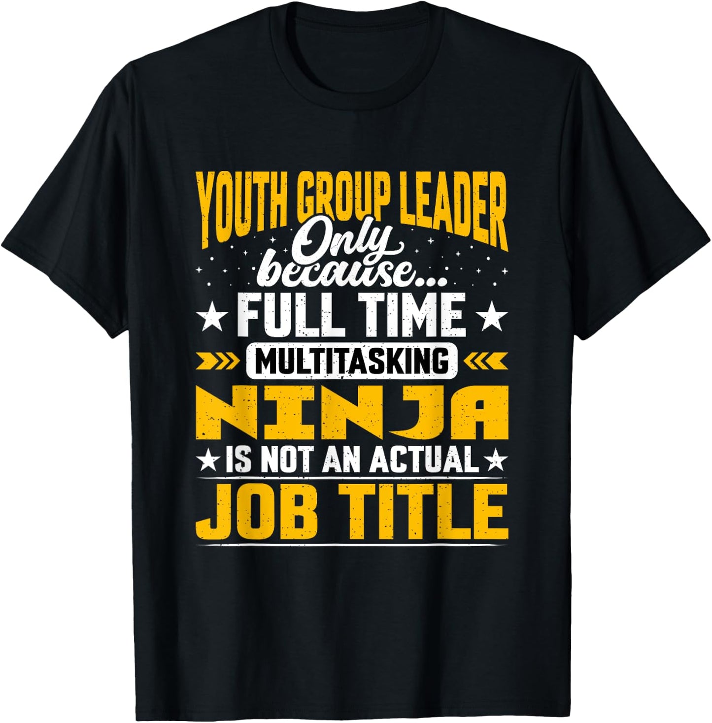 Youth Group Leader Job Title Funny Youth Group Boss Manager T-Shirt - T-Shirt | Black