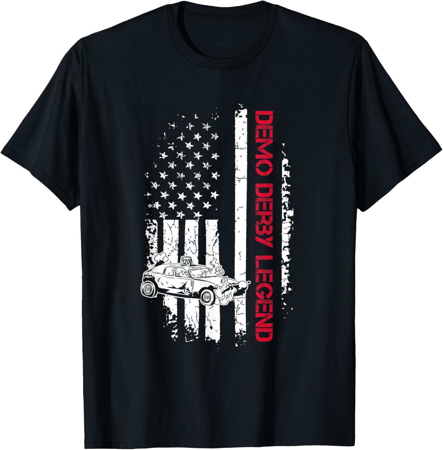 4th of July Quote for a Patriotic Demolition Derby Racer Women Men T-Shirt - T-Shirt | Black