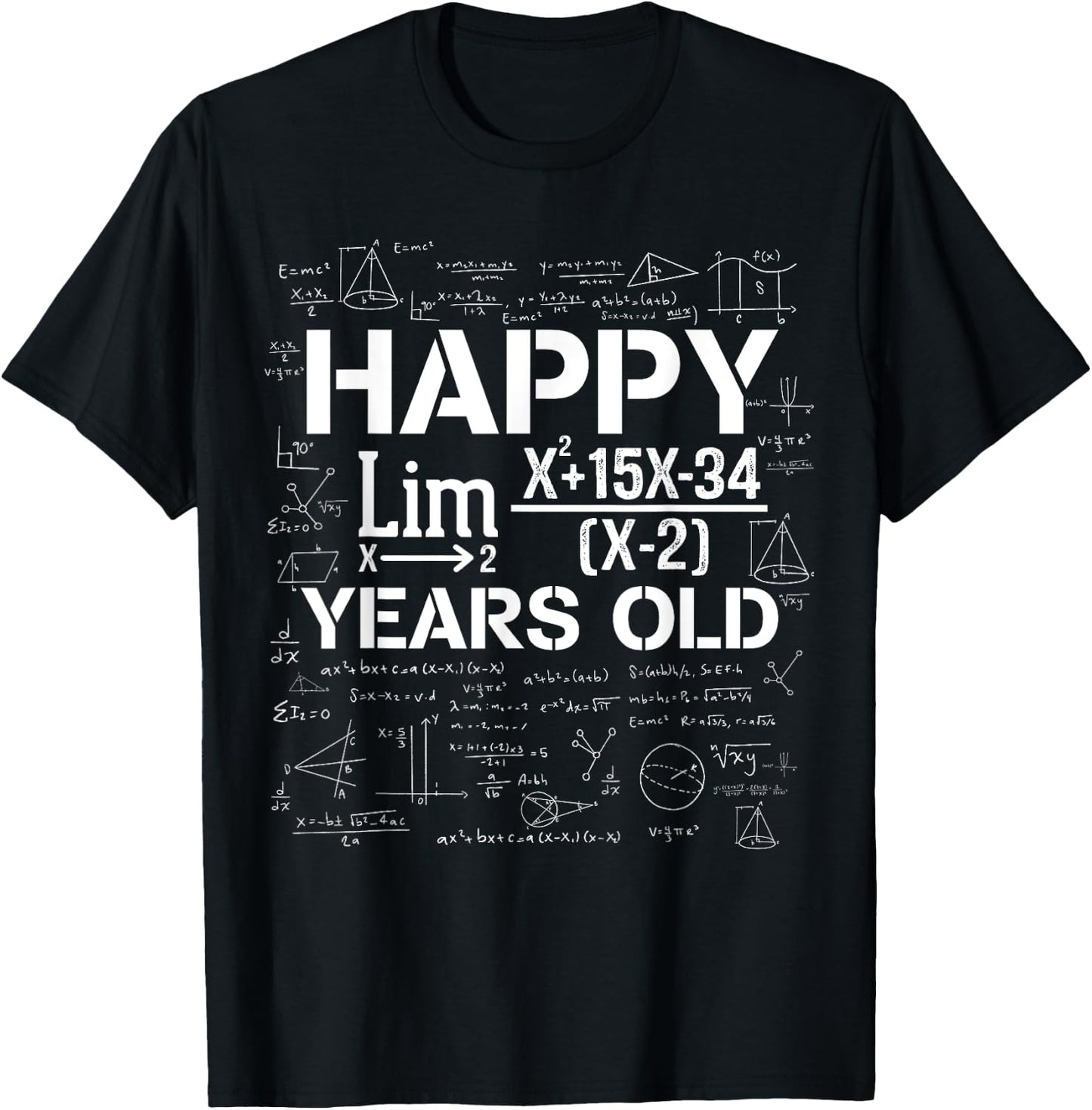 Happy 19 Years Old For Engineers Mathematicians Nerds Geeks T-Shirt - T-Shirt | Black