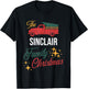 The Sinclair Family Christmas Matching Pajamas Group Gift T-Shirt - T-Shirt | Black