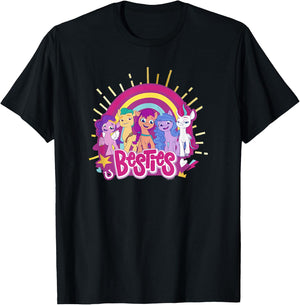 My Little Pony: A New Generation Besties Group Rainbow T-Shirt - T-Shirt | Black