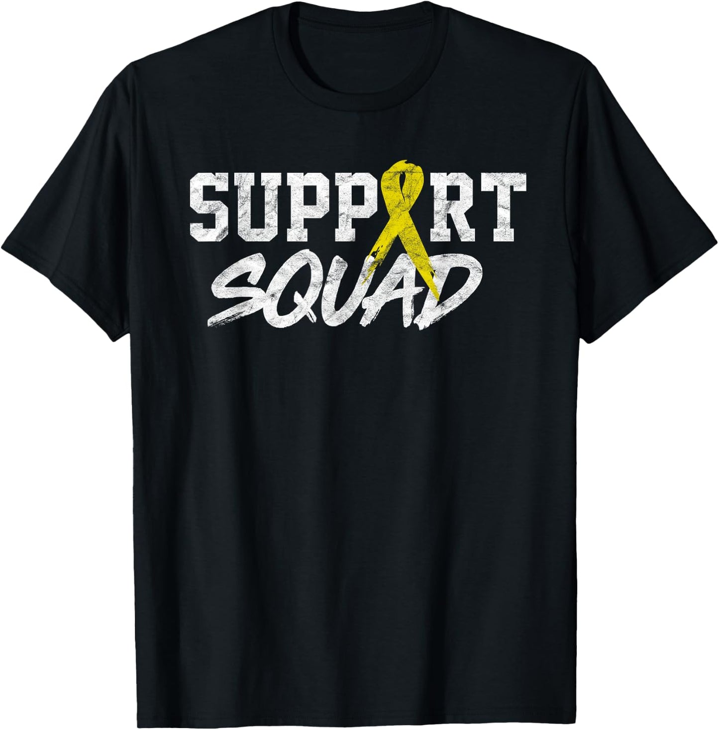 Sarcoma Awareness Month Support Squad Bone Cancer T-Shirt - T-Shirt | Black