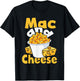 Mac and Cheese - Food Lover Foodie Cheesy Macaroni Noodle T-Shirt - T-Shirt | Black