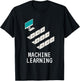 Funny Notebooks Looking At PC Machine Learning AI Joke T-Shirt - T-Shirt | Black