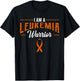 I Am A Leukemia Warrior Blood Cancer Awareness Orange Ribbon T-Shirt - T-Shirt | Black