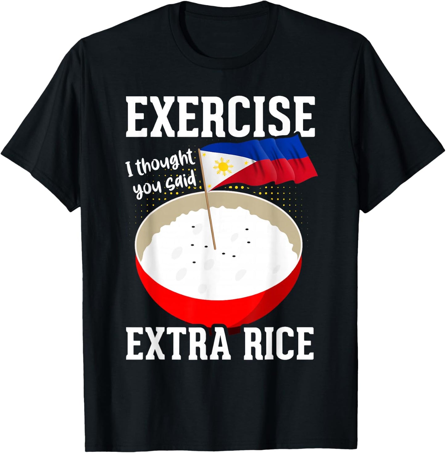 Filipino Flag Pinoy Filipino Funny Philippines T-Shirt - T-Shirt | Black