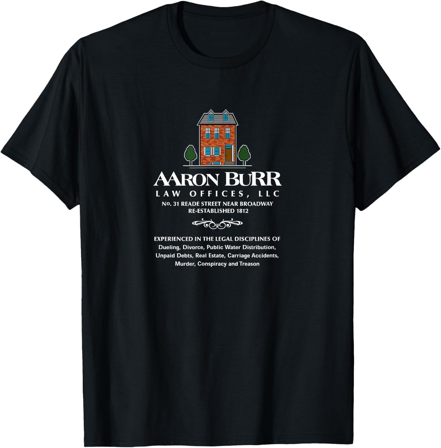 Aaron Burr Vice President United States History T-Shirt - T-Shirt | Black