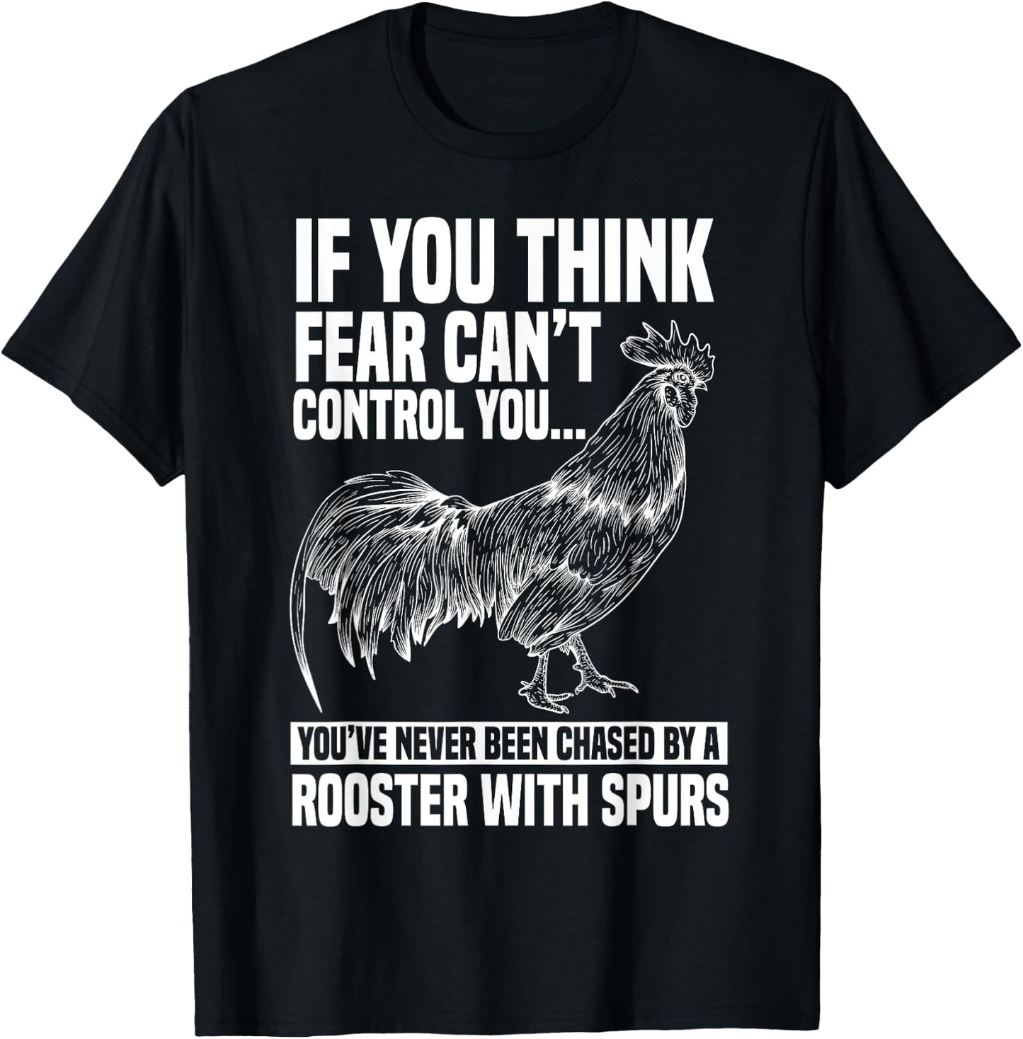 Funny Rooster Chicken Apparel Rooster Chicken Lover Animal - Black, Small, -Adults, Kids, Short Sleeve, Classic Fit, Cotton 65% Polyester 35% T-Shirt - T-Shirt | Black