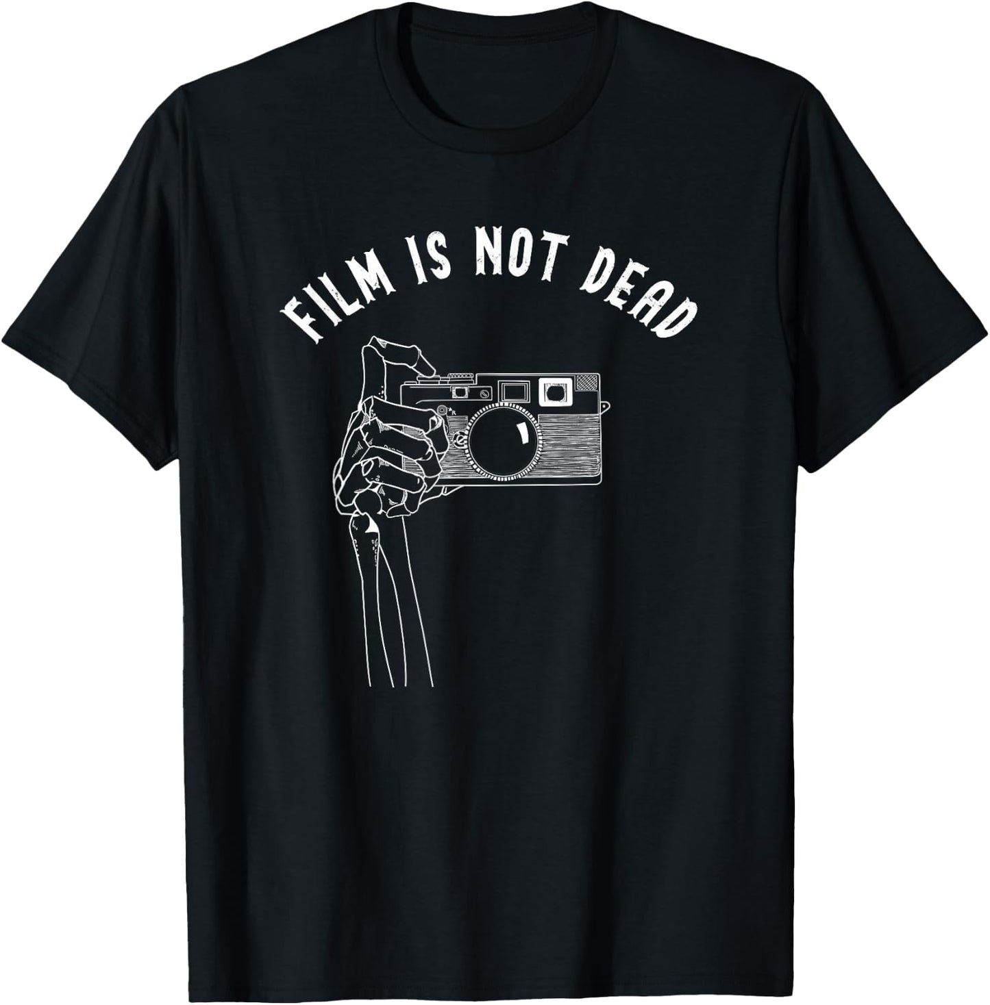Film Is Not Dead | Vintage Analog Camera Photography T Shirt T-Shirt - T-Shirt | Black
