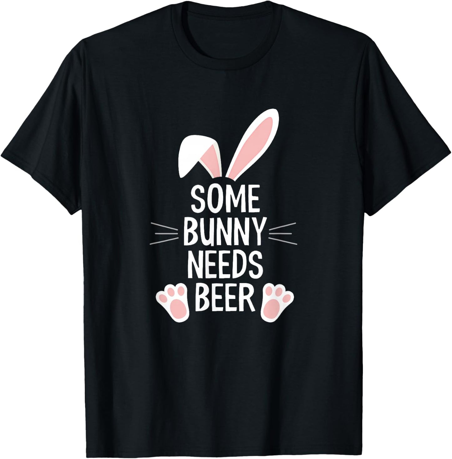 Some bunny needs beer T-Shirt - T-Shirt | Black